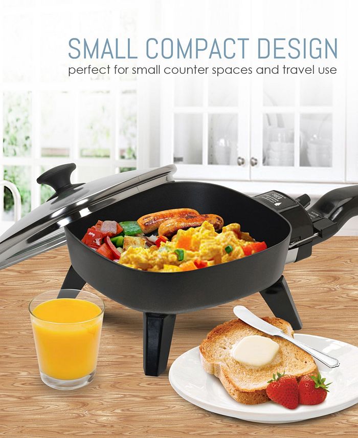 Elite Gourmet Elite Cuisine 7" Electric Skillet with Glass Lid