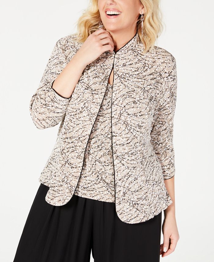 alex evenings tops and jackets