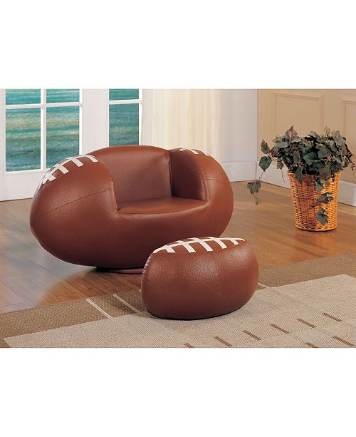 Acme Furniture All Star 2 Piece Chair Ottoman Reviews Chairs Furniture Macy S