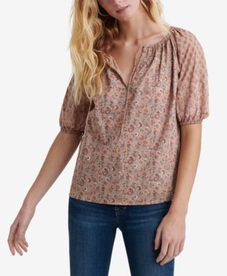 macys lucky brand tops