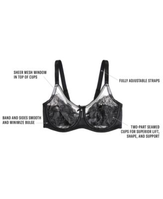 Wacoal Retro Chic Full-Figure Underwire Bra 855186, Up To I Cup ...