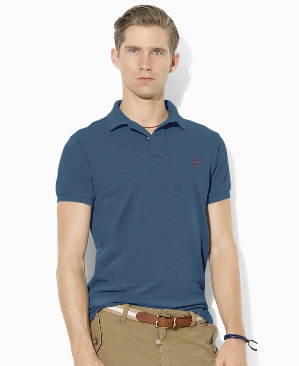 Polo Ralph Lauren Shirt, Classic Fit Short Sleeved Cotton Mesh Polo