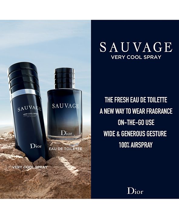 Dior Men's Sauvage Very Cool Spray, 3.4 oz. & Reviews All Cologne