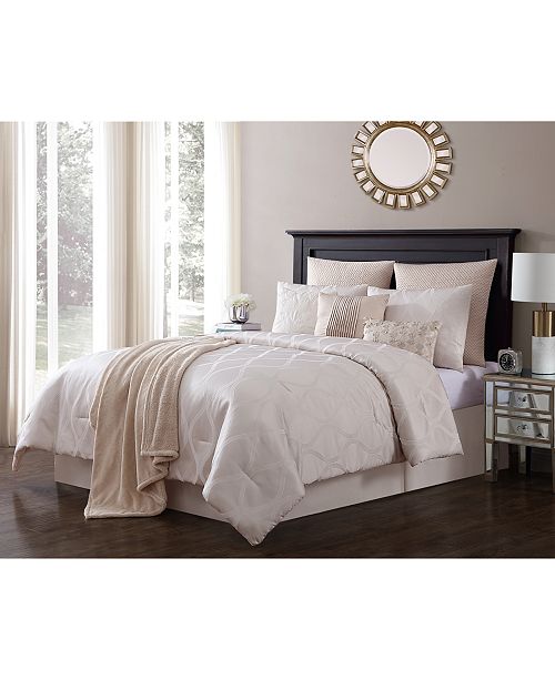 Vcny Home Closeout Trevor 10 Pc Comforter Sets Reviews Bed In A Bag Bed Bath Macy S