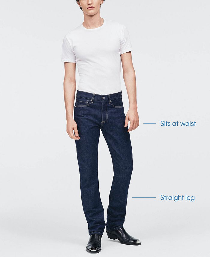 calvin klein straight fit stretch pants