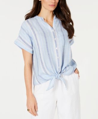 white linen dress macys