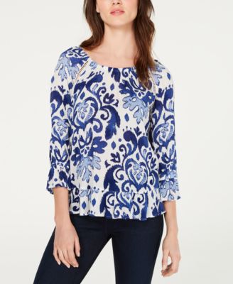 macys peasant tops