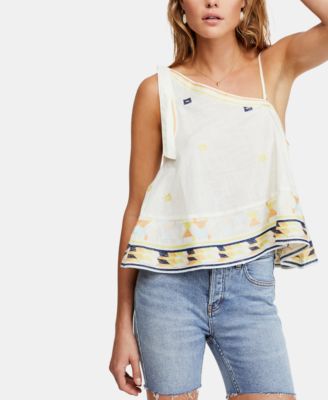 macys one shoulder tops