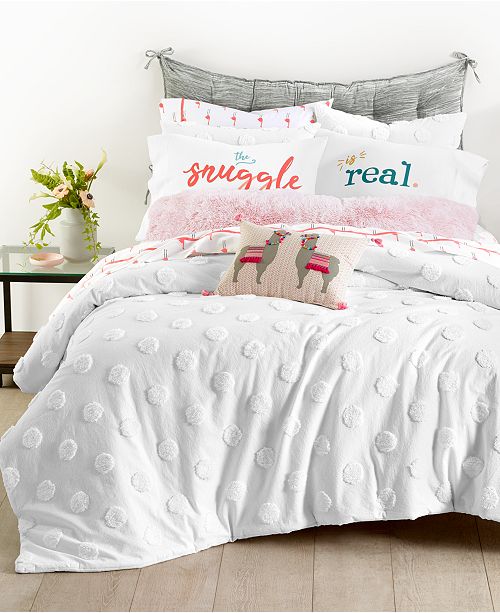 Martha Stewart Collection Chenille Dot 2 Pc Twin Twin Xl Comforter Set Created For Macy S Reviews Comforters Bed Bath Macy S