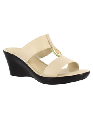 tuscany by easy street calla women's wedge sandals