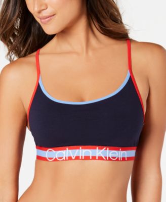 calvin klein striped bralette