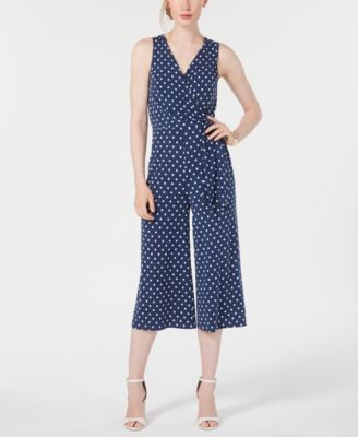 petite polka dot jumpsuit