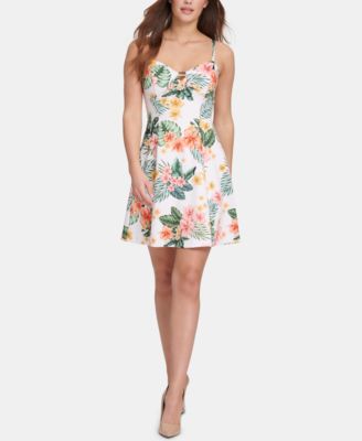 guess yellow floral dress