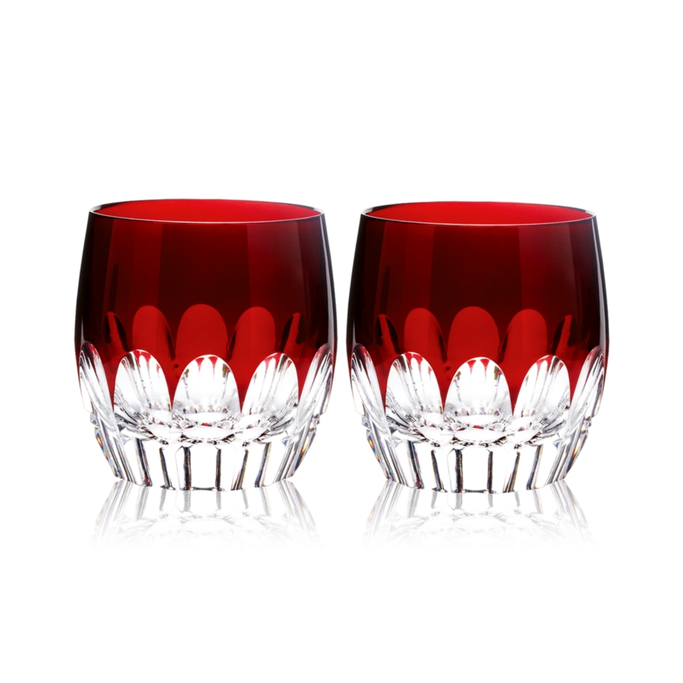 Waterford Drinkware, Set of 2 Mixology Talon Red Double Old Fashioned