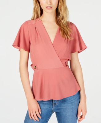 monteau peplum top