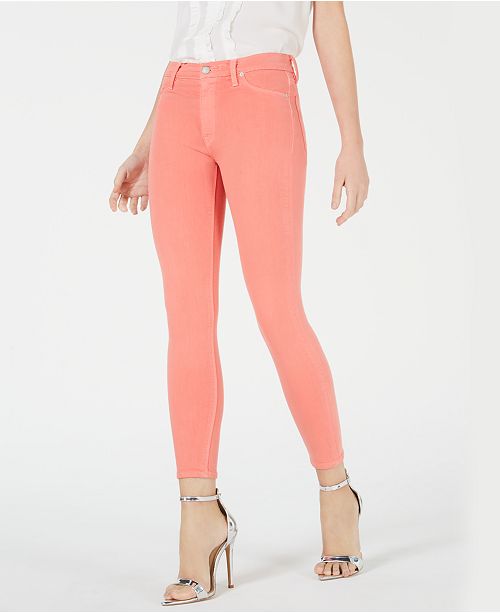Hudson Jeans Barbara High Rise Super Skinny Ankle Jean & Reviews - Jeans -  Juniors - Macy's