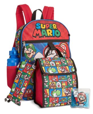 super mario backpack with lunch kit