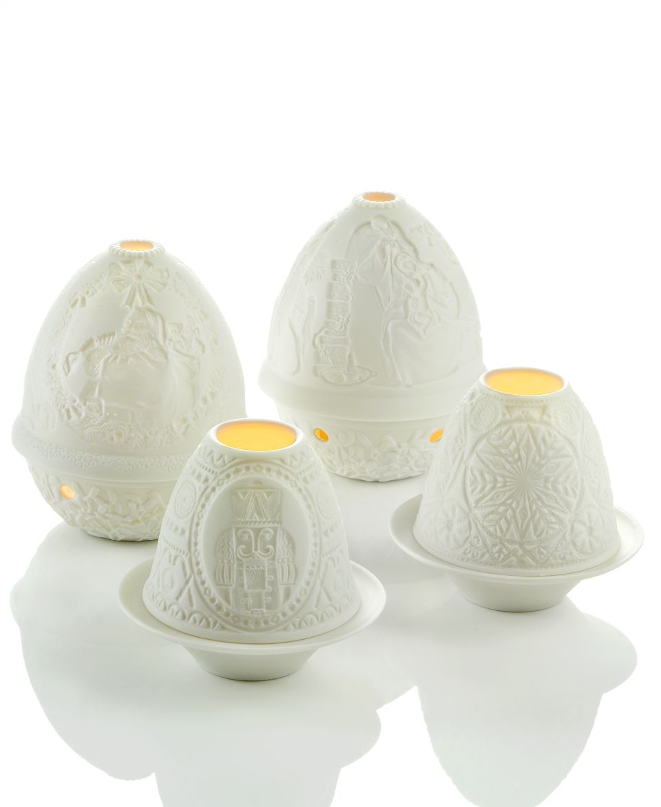 Lladro Candle Holders, Lithophane Votive Collection