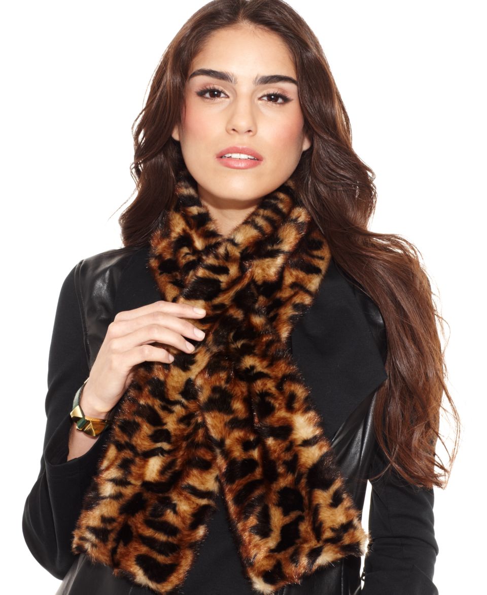 Collection XIIX Scarf, Cowl Neck Chunky Knit Scarf with Faux Fur