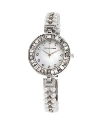 silver strap watch women's