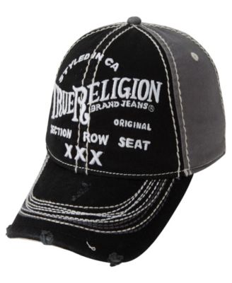black true religion hat