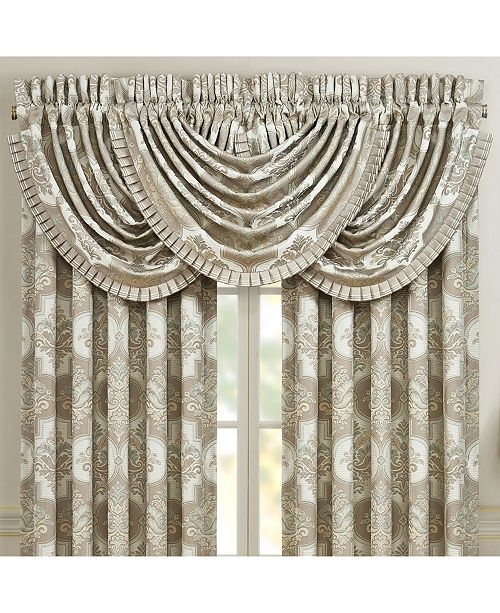 J Queen New York J Queen Clearwater Window Waterfall Valance Reviews Window Treatments Blinds Macy S