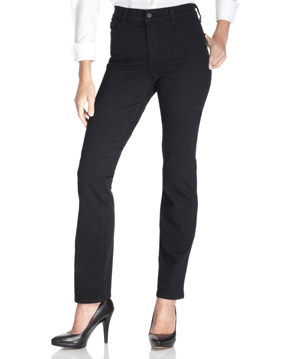 Not Your Daughters Jeans Straight Leg Jeans, Marilyn Black Wash