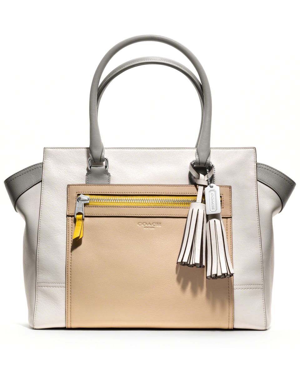 COACH LEGACY COLORBLOCK LEATHER CANDACE MEDIUM CARRYALL