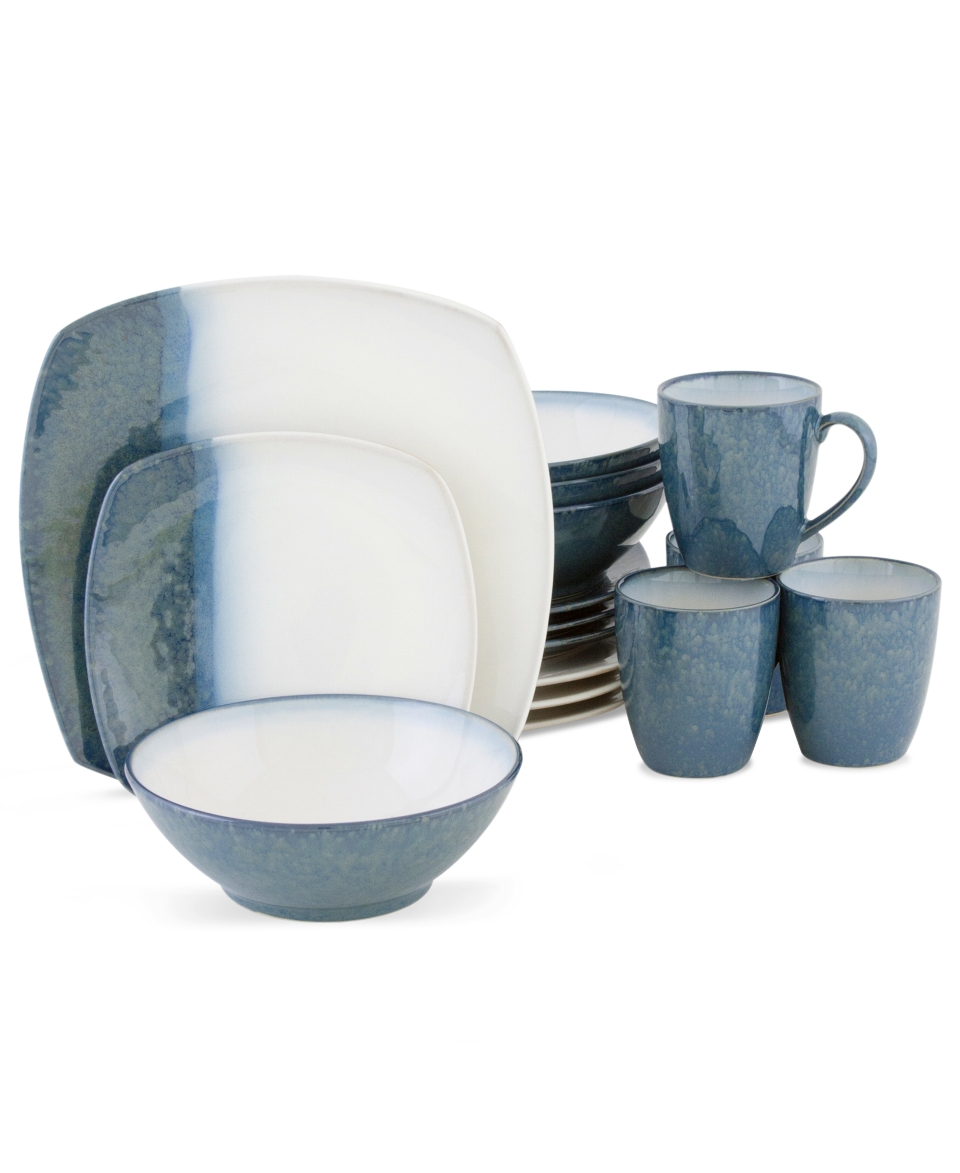 Sango Dinnerware, Metallic Blue 16 Piece Set   Casual Dinnerware