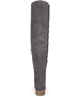 journee collection pitch over the knee boot