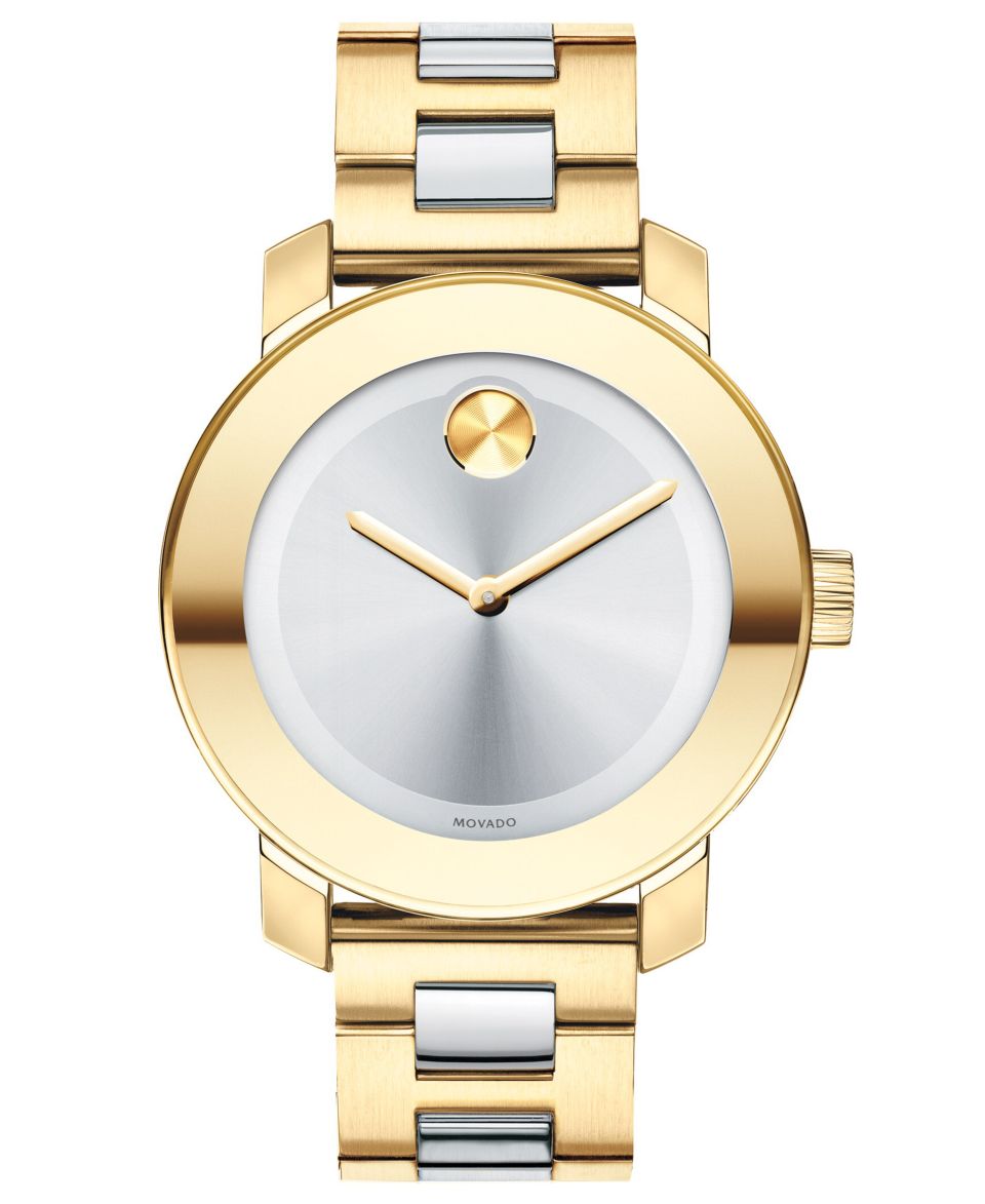 Movado Watch, Swiss Bold Medium Two Tone Stainless Steel Bracelet 36mm