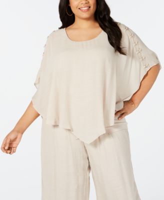 macy's poncho tops