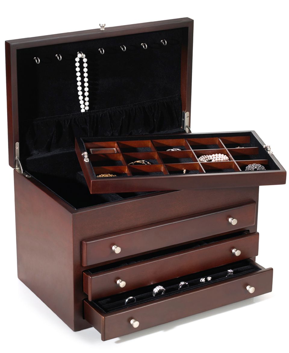 Reed & Barton Jewelry Box, Jackson Mens Accessory Chest   Collections