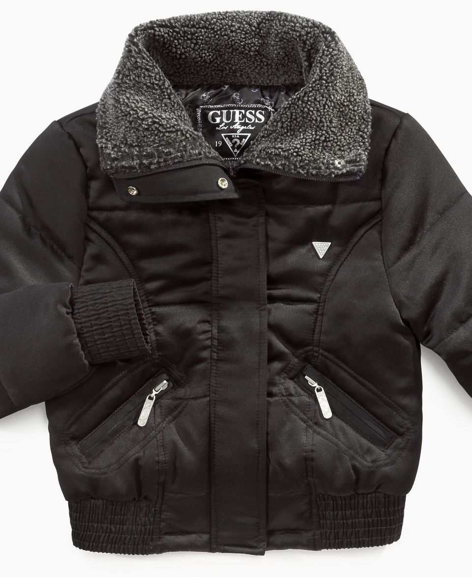 GUESS Kids Jacket, Girls Sherpa Bomber