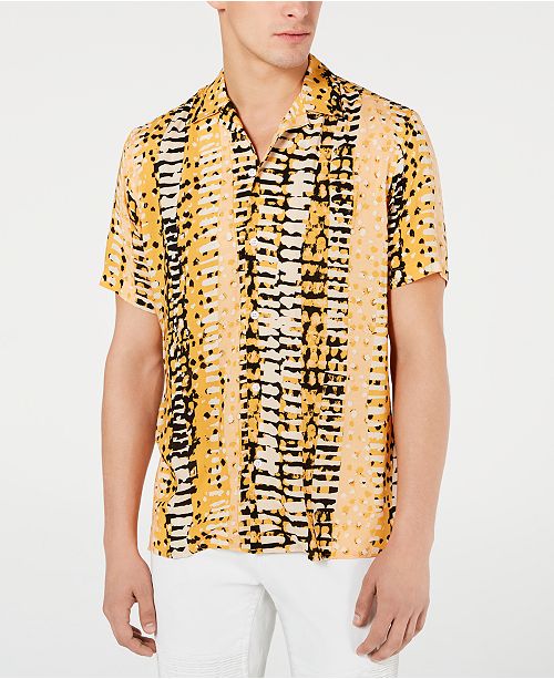 Inc International Concepts Inc Men S Animal Print Shirt Created For Macy S Reviews Casual Button Down Shirts Men Macy S
