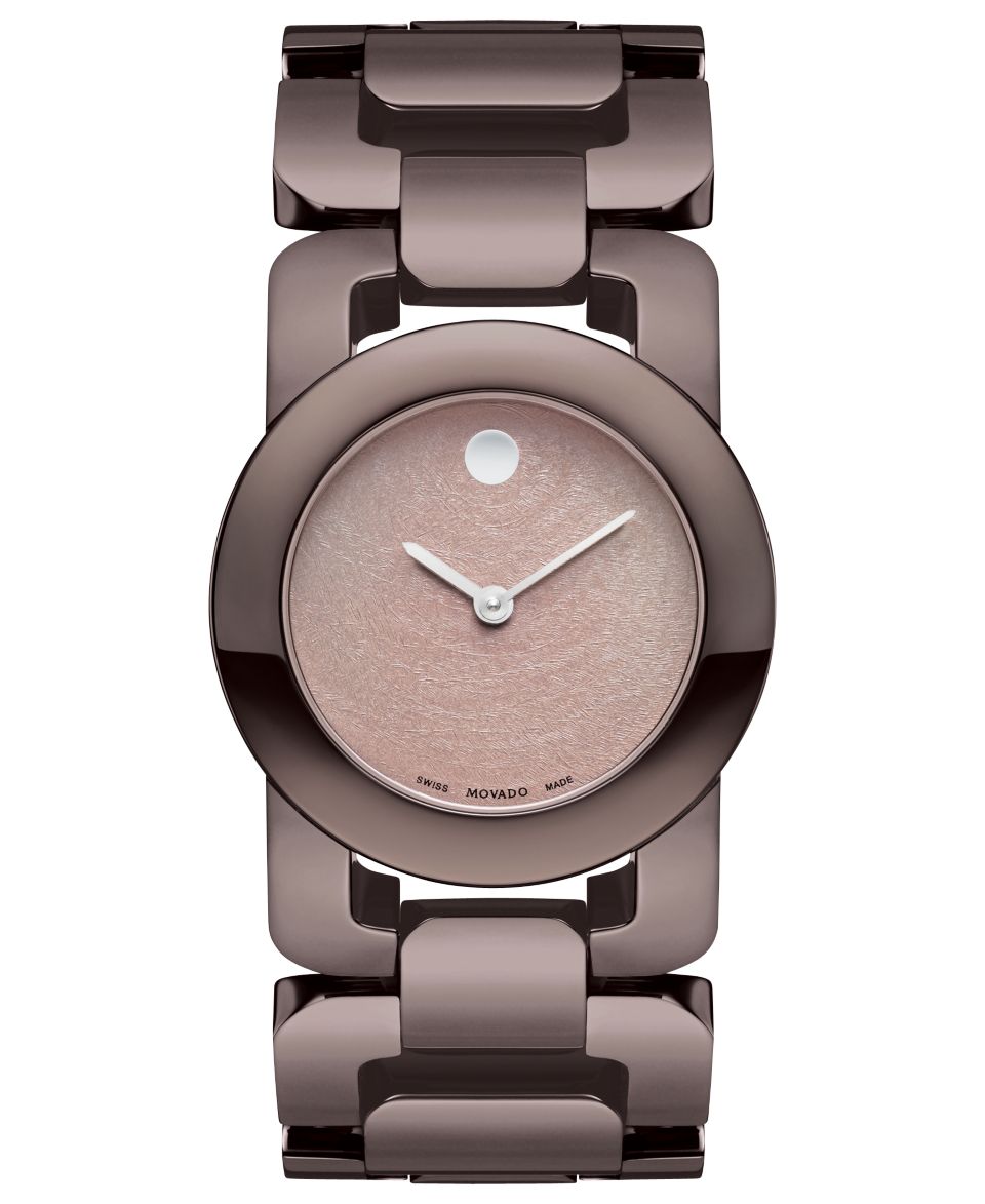 Movado Watch, Womens Swiss Luma Chocolate Brown PVD Stainless Steel