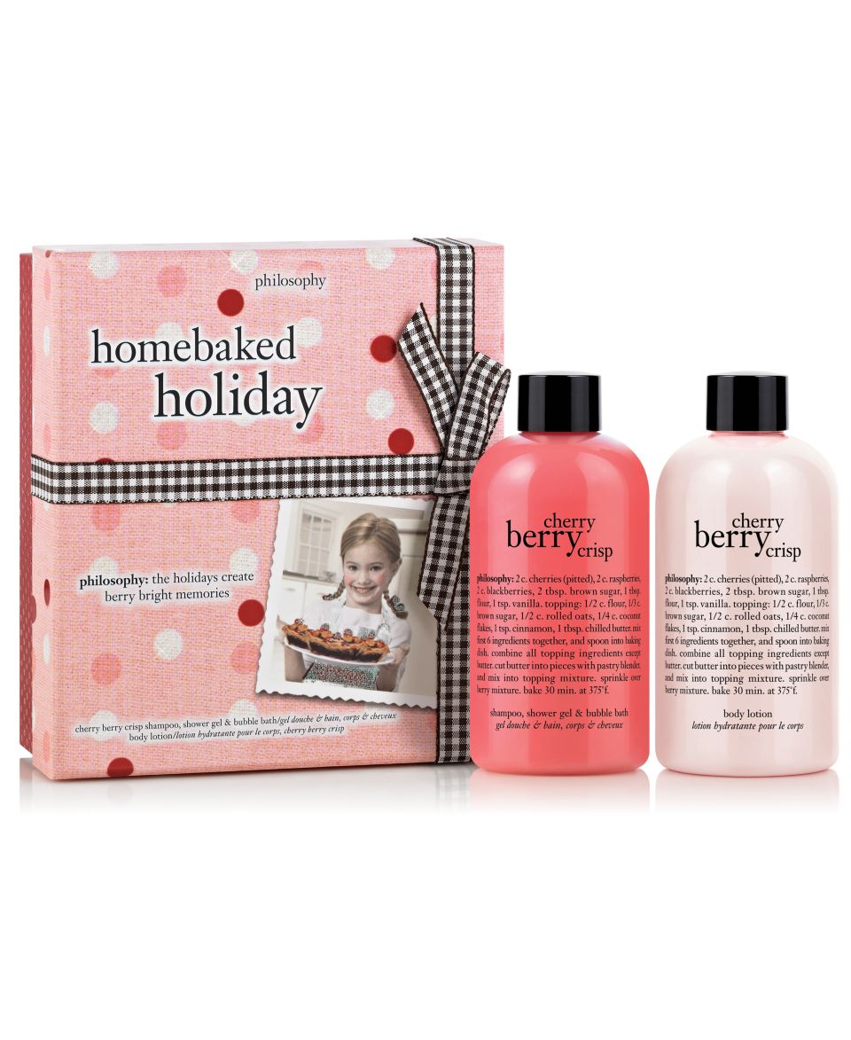 philosophy homebaked holiday bath & body value set   A  