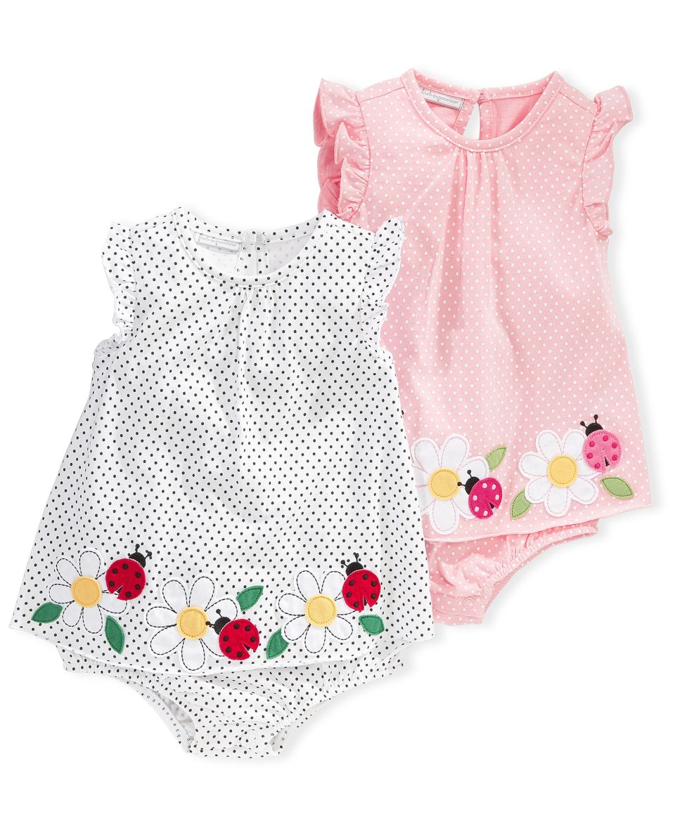 First Impressions Baby Bodysuit, Baby Girls Flower Border Sunsuit