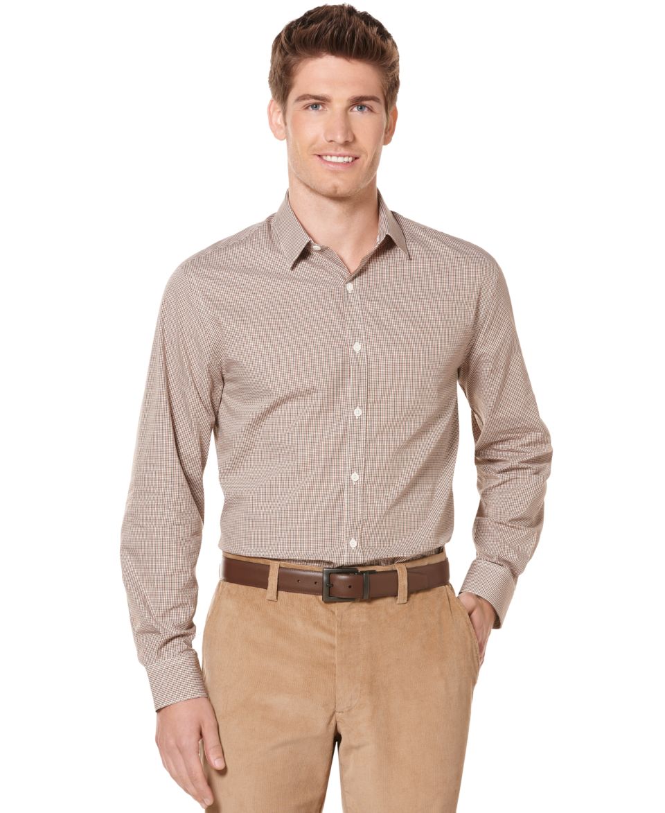 Perry Ellis Shirt, Heather Plaid Shirt