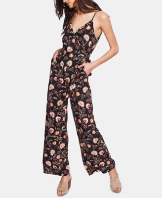 1 state floral jumpsuit