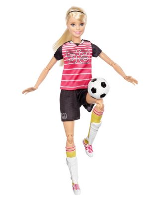 made to move soccer barbie