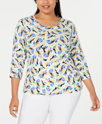 macys jm plus size tops
