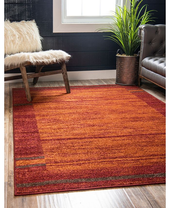 Bridgeport Home Jasia Jas11 Terracotta 8' x 10' Area Rug & Reviews