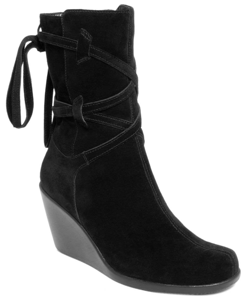 White Mountain Shoes, Oracle Ankle Wedge Boots   Shoes