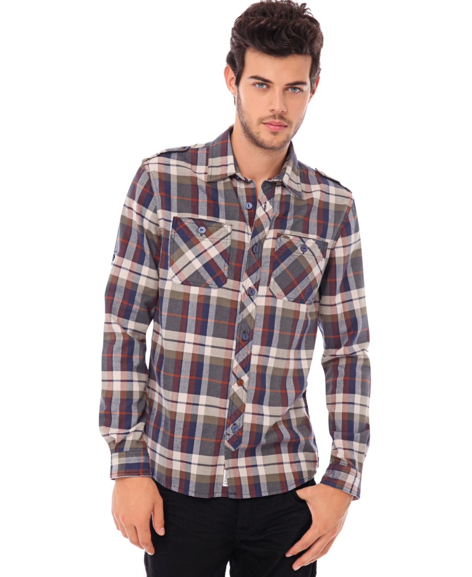 Buffalo David Bitton Shirt, Savil Flannel Plaid Shirt