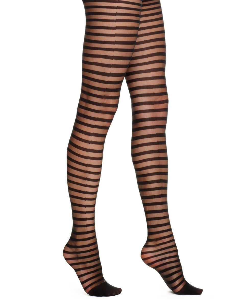 Kensie Tights, Sheer with Graffiti Lines   Handbags & Accessories