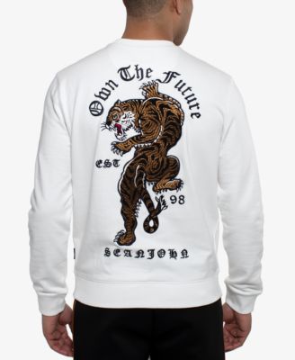 embroidered tiger hoodie