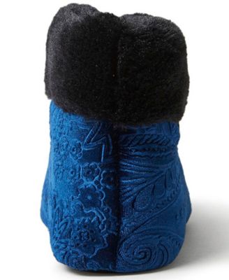 dearfoam velour bootie slippers