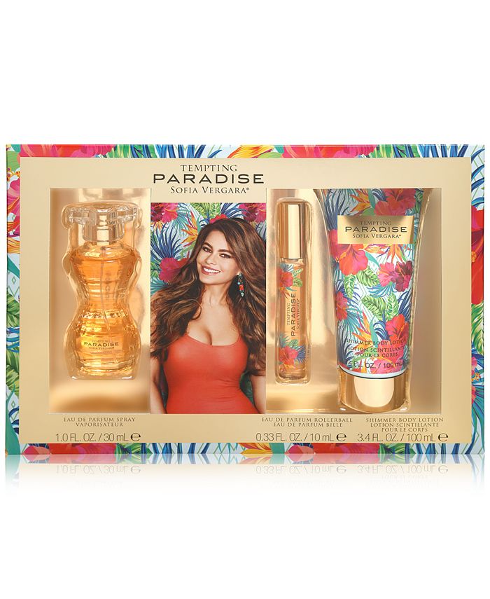 sofia vergara  pc tempting paradise gift set reviews  perfume