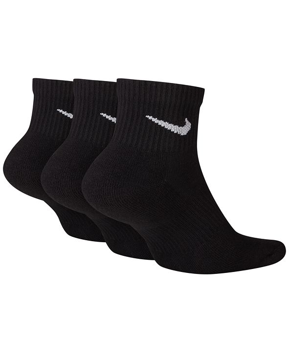 Nike Dri-FIT Cushion Quarter Socks 3-Pack & Reviews - Underwear & Socks ...